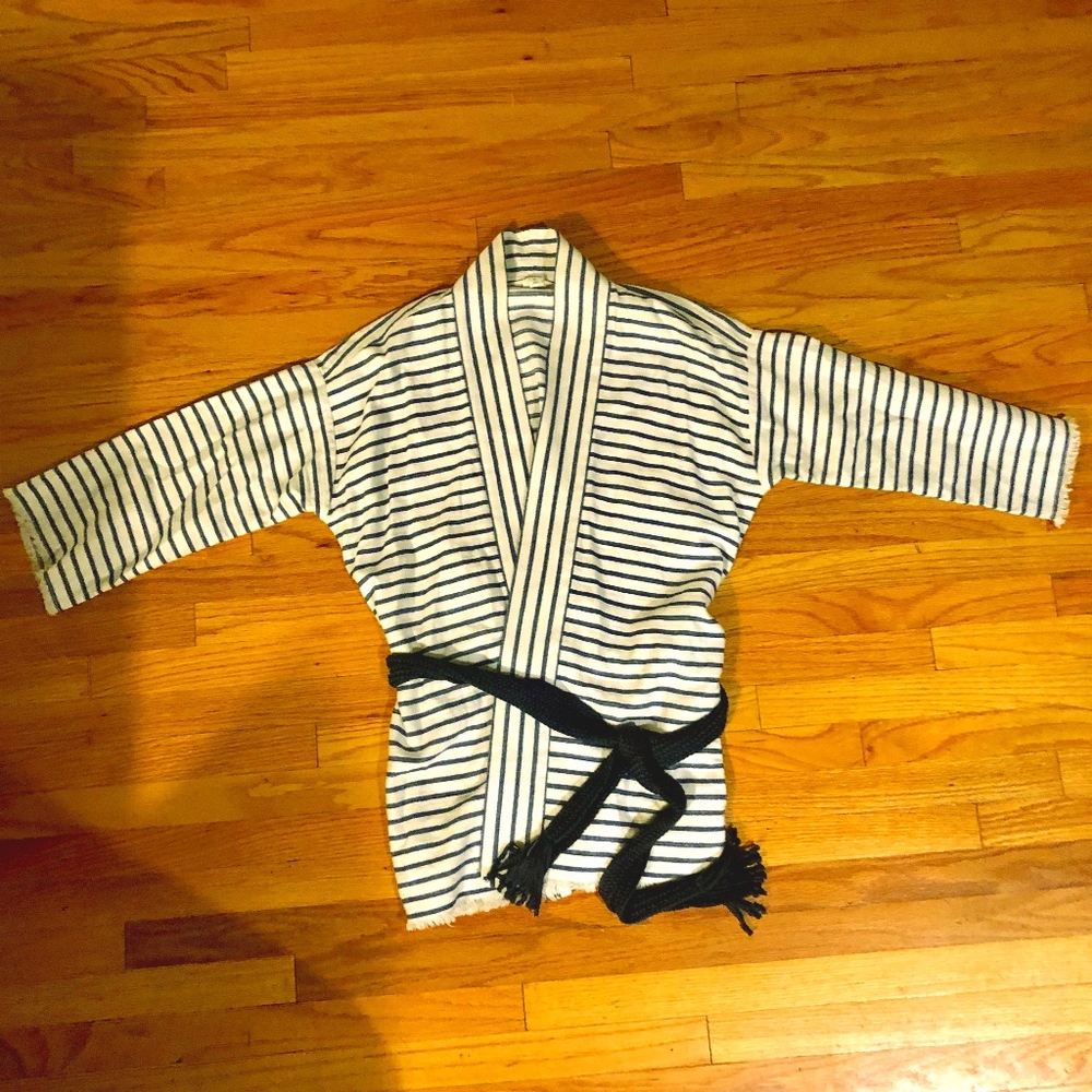 Linen cloth kimono wrap